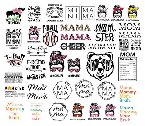 Download Mom Life Mothers Day Svg Bundle Png... Cut Images