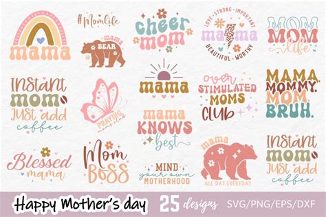 Download Mom Life Mothers Day Svg Bundle Png... Easy Edite