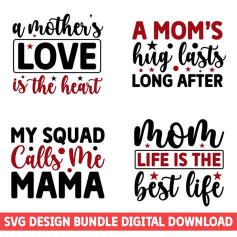 Download Mom Life Mothers Day Svg Bundle Png... Silhouette DXF Files