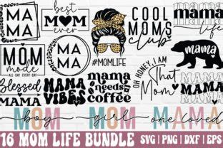 Download Mom Life SVG Bundle Mom Shirt SVG... Creativefabrica