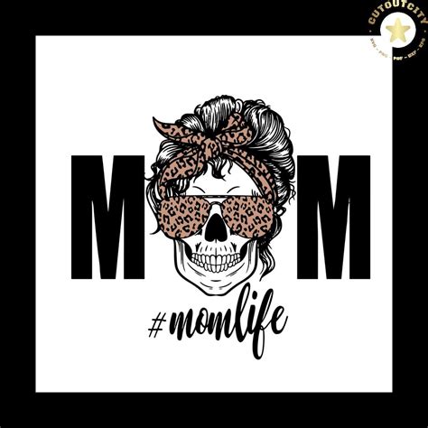 Download Mom Life Skull Cheetah Files DXF Files