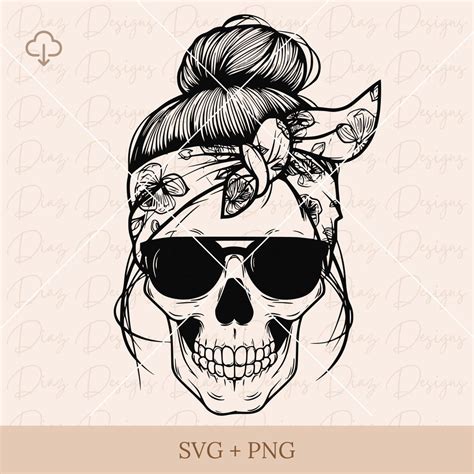 Download Mom Life Skull Set Cut Files