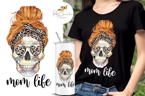 Download Mom Life Skull Set Printable
