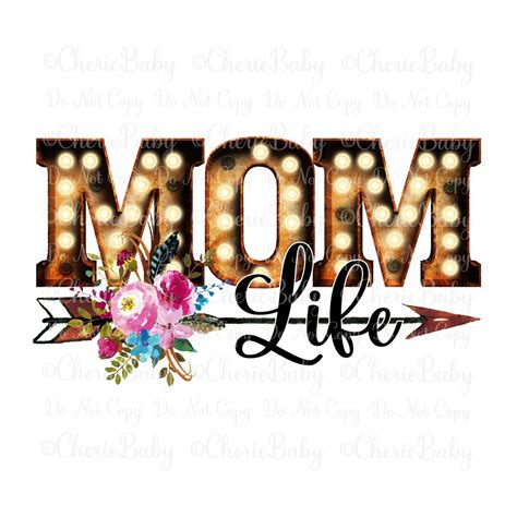 Download Mom Life Sublimation Printable