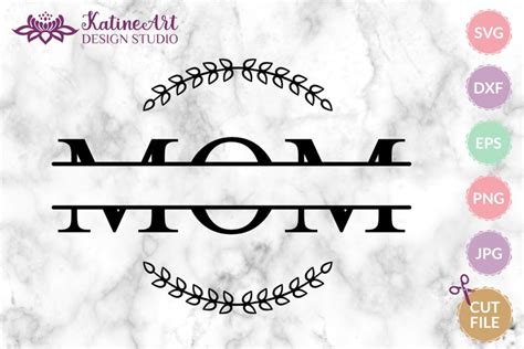 Download Mom Split Monogram - Mothers Day Cut Files
