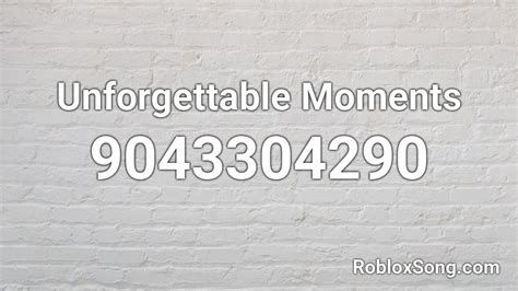 Moments Roblox ID