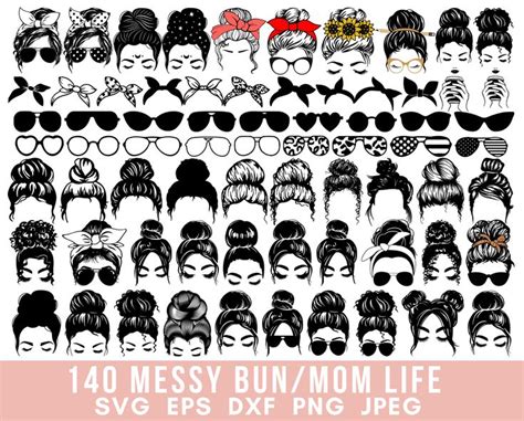 Download Momlife Messy Bun Files For Crafts