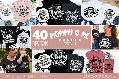 Download Mommy and Me Bundle 40 Designs Vol... Silhouette For Crafts
