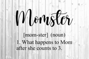 Download Momster Svg - Mom Svg - Toddler... For Silhouette