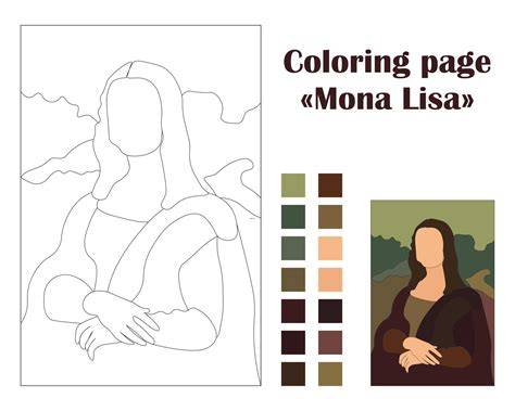 Mona Lisa Color Page