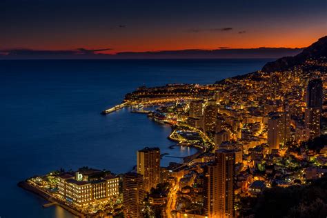 Monaco Skyline Night