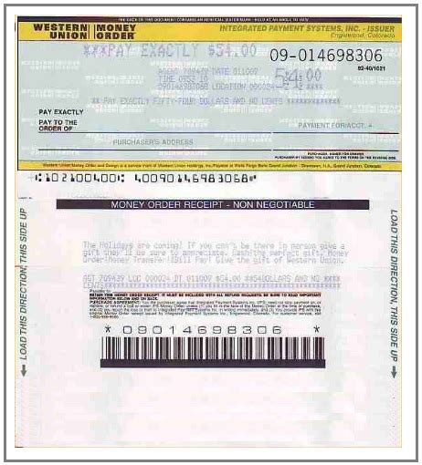 Money Order Template Template Business