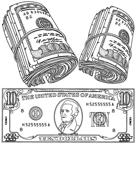 Money Coloring Pages