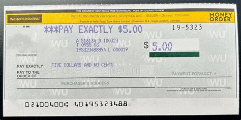 Money Order Image