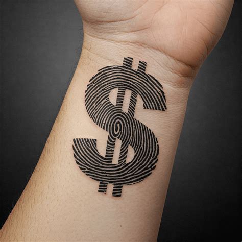 Money Sign Tattoo Small