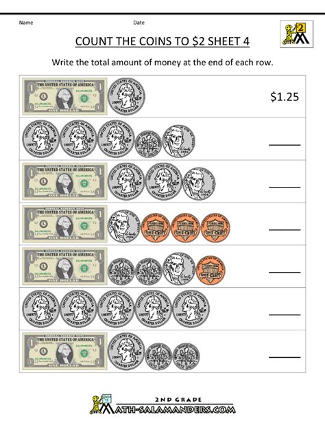 Money Worksheets 3rd Grade