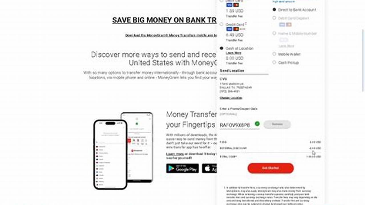 Moneygram Coupon Code 2024