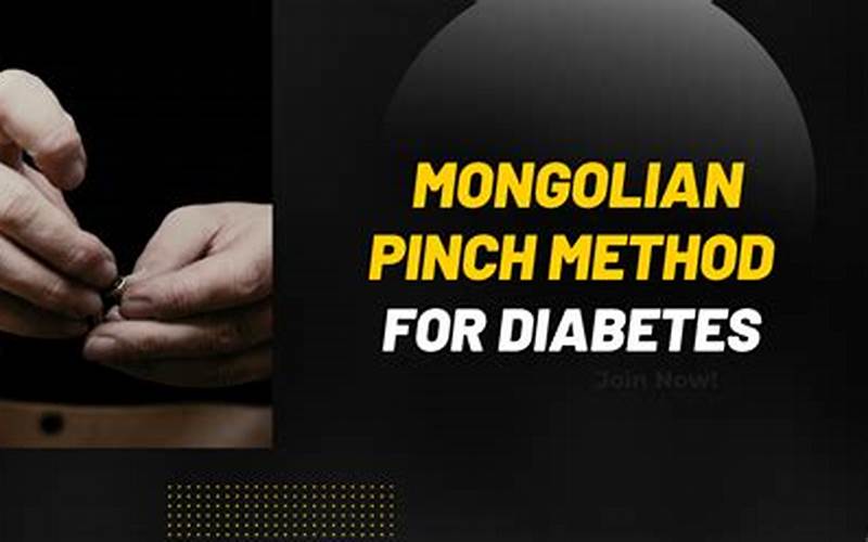 Mongolian Pinch Method for Diabetes: An Effective Remedy