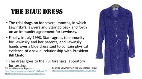 Monica Lewinsky Blue Dress