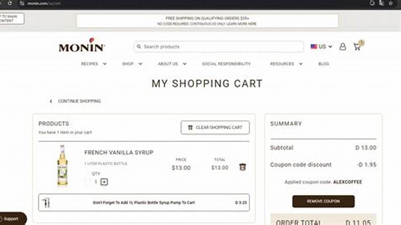 Monin Coupon Code 2024