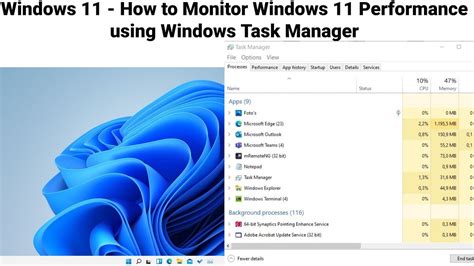 Monitor Your Windows 11 PC’s Performance with Task Manager