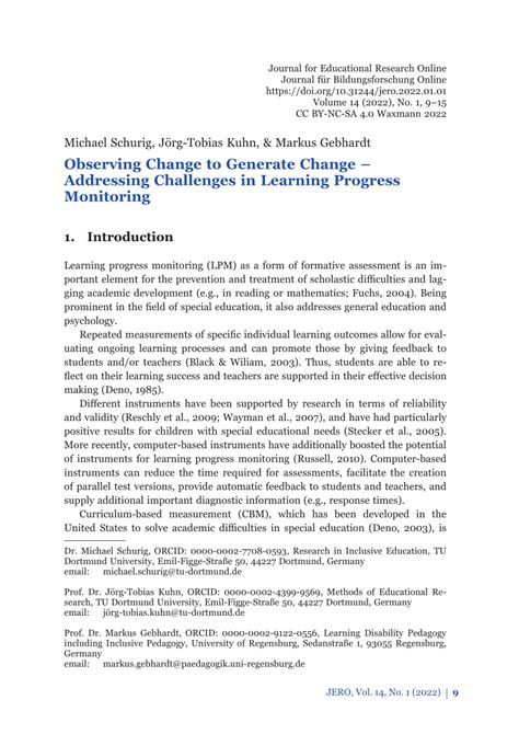 Monitoring Progress and Addressing Challenges