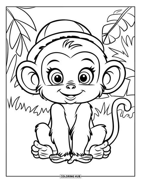 Monkey Coloring Pages To Print