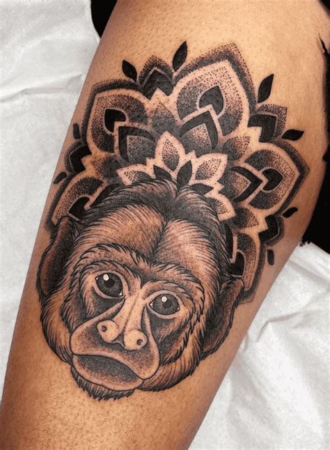 Monkey Face Tattoo