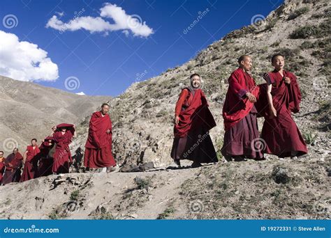 Monks in Tibet