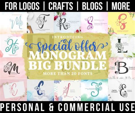 Download Monogram Bundle Commercial Use