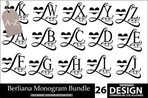 Download Monogram Bundle Commercial Use For Crafts