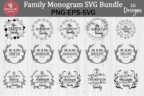 Download Monogram Bundle SVG Split Monogram SVG Commercial Use