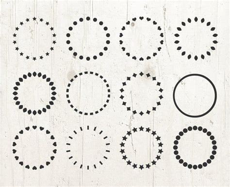 Download Monogram Frame Circle SVG Bundle Clipart Commercial Use For Crafts