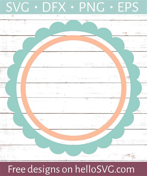 Download Monogram Frame Circle SVG Bundle Clipart Files DXF Files