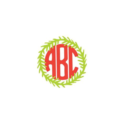 Download Monogram Frame Wreath Crafts
