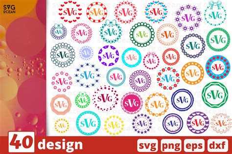 Download Monogram Frames Circles For Silhouette