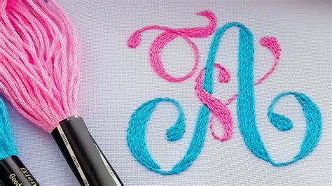 Monogram Hand Embroidery Patterns