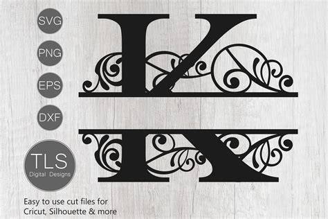 Exquisitely Crafted Monogram K SVG: Add a Touch of Elegance to Your Creative Projects