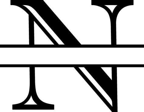 Monogram Letter N