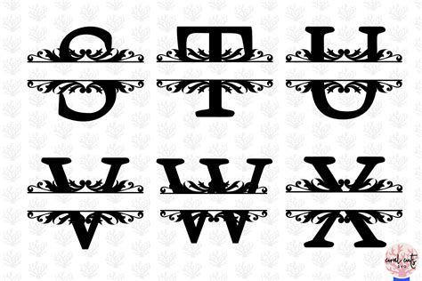 Download Monogram Split Maker Commercial Use DXF Files