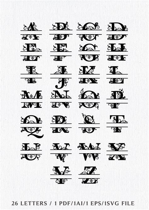Download Monogram Sweet Alphabet Commercial Use
