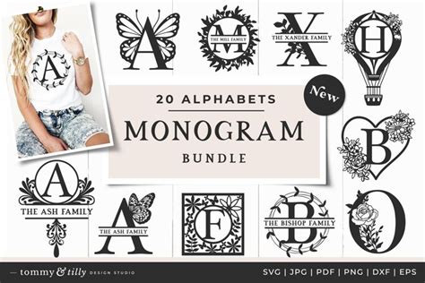 Download Monogram Sweet Alphabet Commercial Use DXF Files
