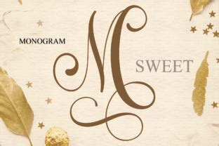 Download Monogram Sweet Alphabet Cut Images