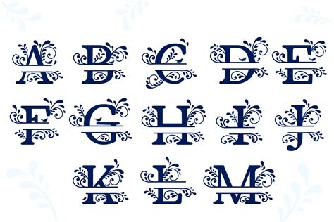 Download Monogram Sweet Alphabet Files Free PSD Mockups