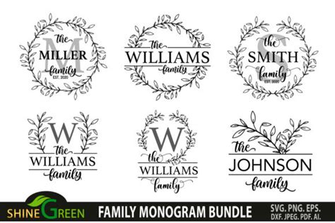 Download Monogram Welcome Home Family Frame Round Commercial Use For Crafts