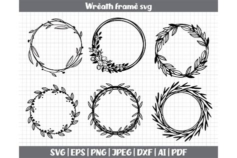 Classy and Personalized: Create Your Own Monogram Wreath with this Stunning Svg Design!