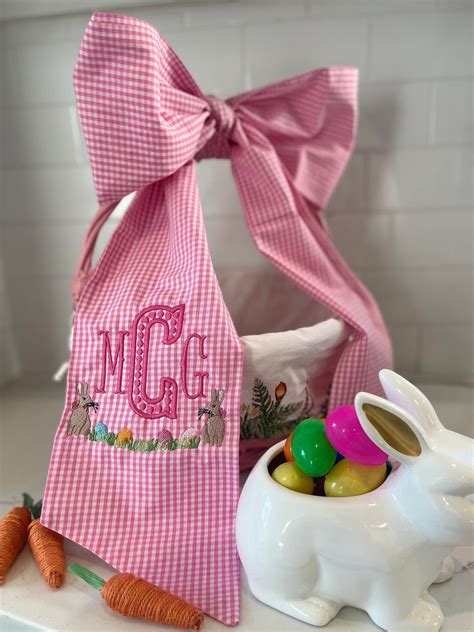 Monogrammed Easter Baskets