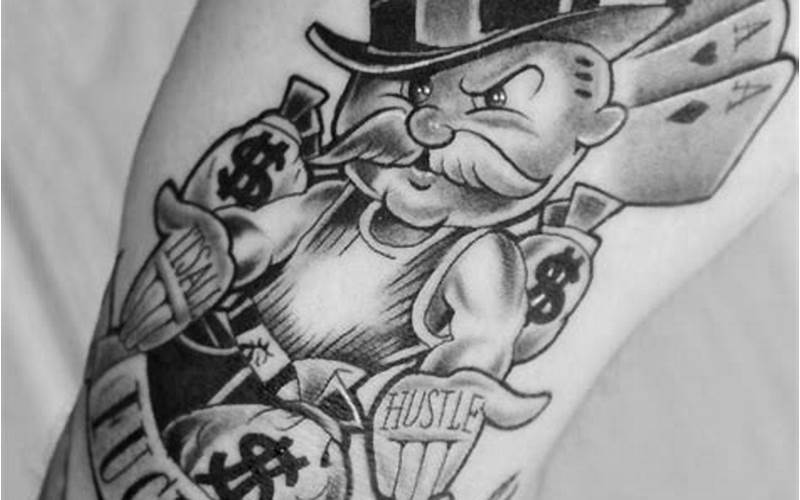 Monopoly Man Tattoo Drawing Design
