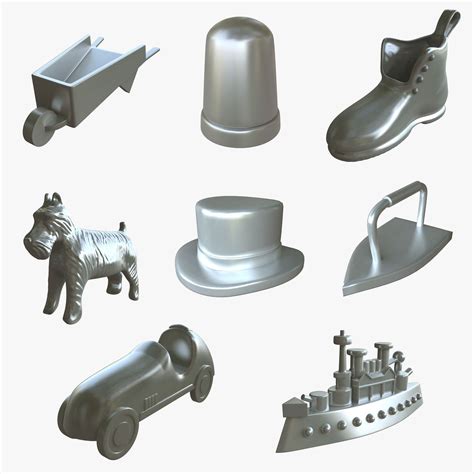 Download Monopoly Game Pieces Files For Crafts