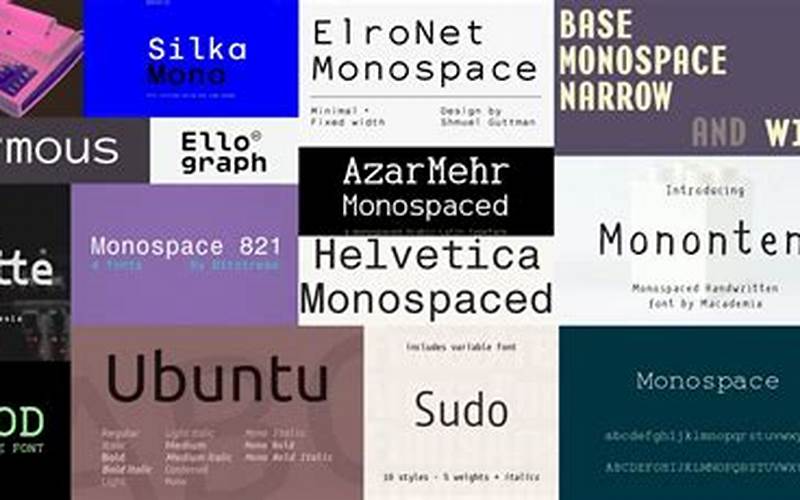Monospaced Fonts